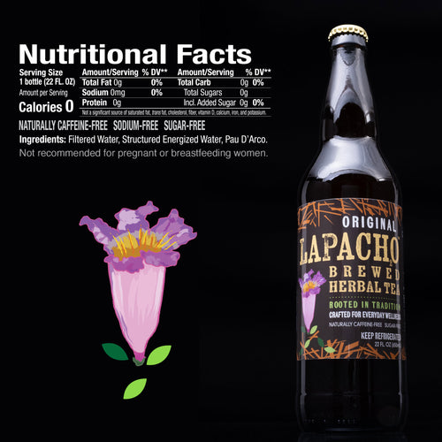 LaPacho Brewed Herbal Tea 22 oz 12-pack